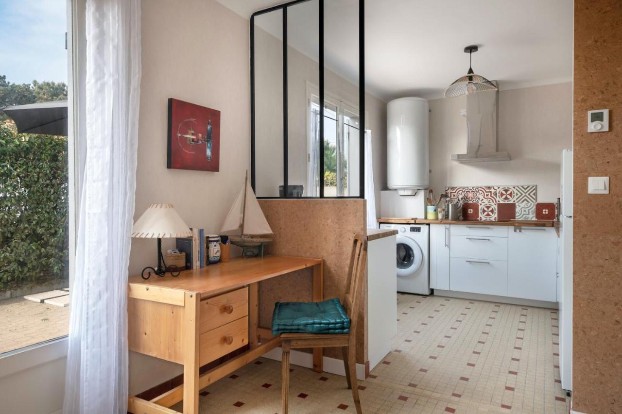 Belle maison avec jardin à 160 m de la Grande Plage de Tharon Saint-Michel-Chef-Chef Esterno foto