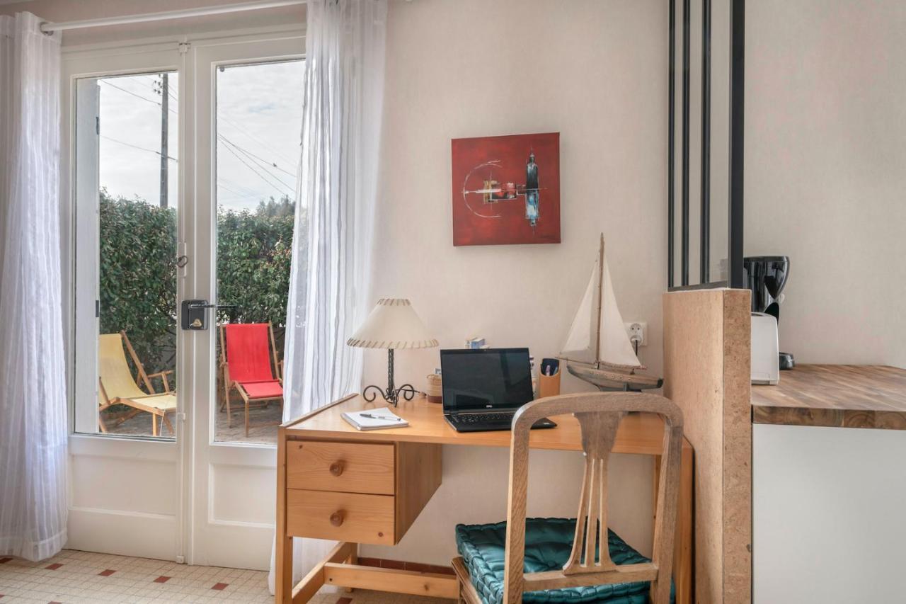 Belle maison avec jardin à 160 m de la Grande Plage de Tharon Saint-Michel-Chef-Chef Esterno foto